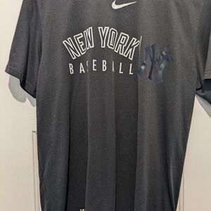 Nike Men's Darkish Gray New York Baseball T-Shirt